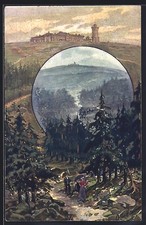 Künstler-AK Brocken, Hotel