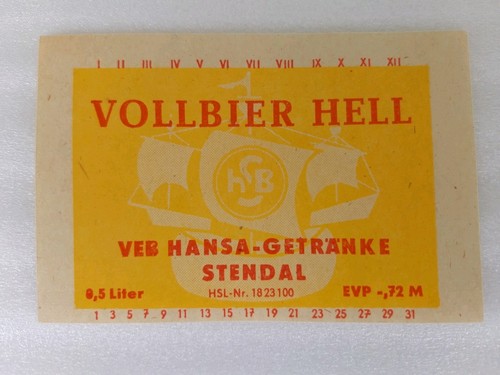 Neu altes ddr etikett - ddr,