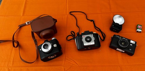 Vintage analogkamera konvolut - vintage,