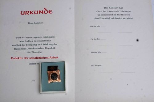 Ddr orden kollektiv arbeit - ddr,