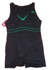 Badeanzug mit Bein  Slazenger Schwarz / Grün   -   Gr. 46  / Gr. 3XL   (NEU!!!)