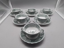 6 Suppentassen mit Untertasse