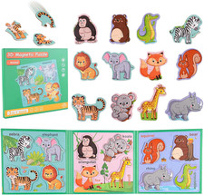 Magnetisches tierpuzzle für - magnetisches,