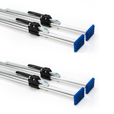 4x Alu Klemmbalken mit Gummifüßen Klemmbalken für Transporter 2,35 - 2,72 m