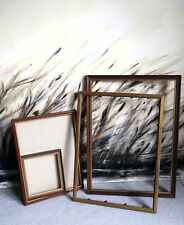 4 x alte Bilderrahmen Sortiment brauntöne  Goldrand vintage nostalgisch shabby