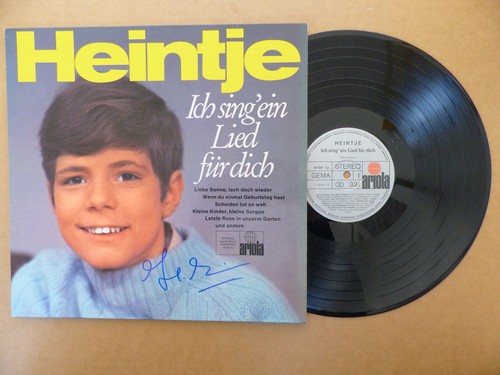 Heintje signed autogramm - signed,