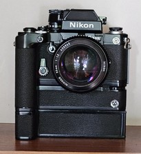 Nikon F2AS F2 Photomic AS Schwarz MF SLR 35mm Film Nikkor 55mm 1.2 +