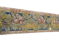 35231 Antike Stofftapete Leinen grob Jugendstil Design 55x160cm Wandteppich