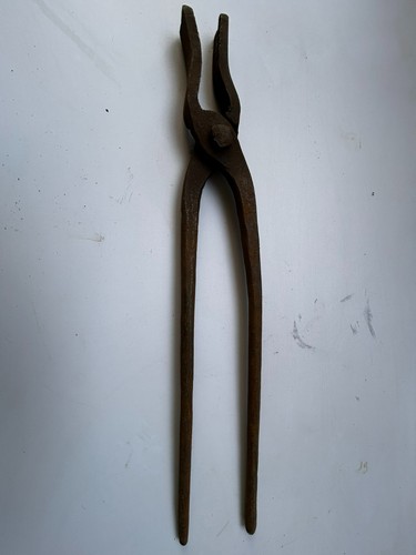 Antike feuerzange zange 60cm - antike,