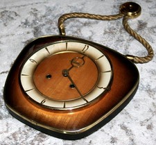 Hermle Schwebeanker Wanduhr mit Gong, Vintage 60iger Jahre