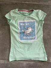 Türkises T-Shirt mit Wendepailletten Mädchen Cars Jeans Größe 12 146/152