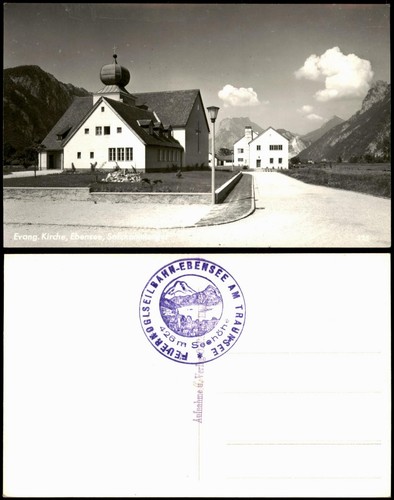 Ansichtskarte ebensee evang - ebensee,