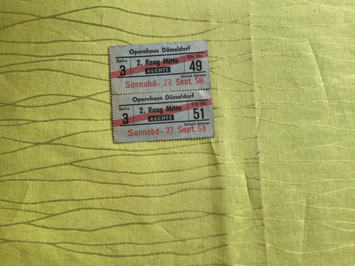 Sammlerstück eintrittskarten - sammlerstück,