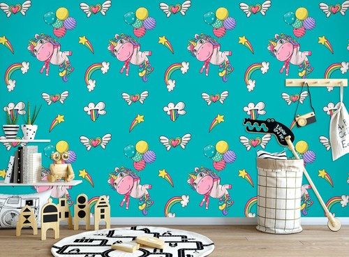 Einhorn ballon q7411 tapete - 3d,