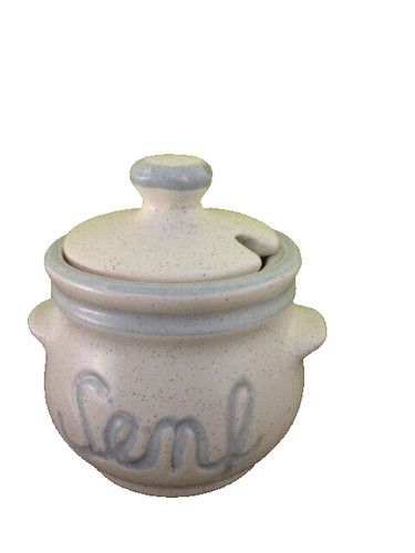 Senfdose keramik mit - ,