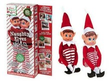 Elfe Puppe Doppelpack Kiste Advent Weihnachten Behaving Schwer Boy Elfie Mädchen