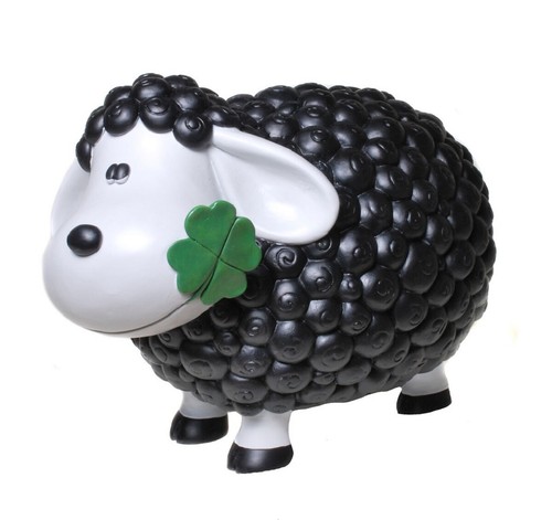 Dekofigur schaf steffi schwarz - dekofigur,