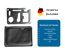 Multitool Camping Wandern Survival Karte Card Outdoor Tool Werkzeug 11-Funktion