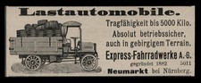 Alte werbung 1904 lkw - werbung,