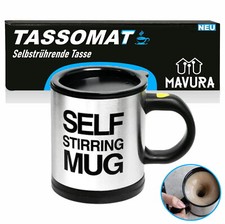 TASSOMAT Selbstrührende Tasse Selbstumrührender Edelstahl Tasse Kaffeebecher