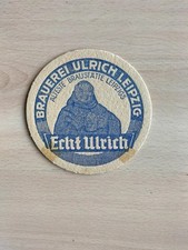 älterer Bierdeckel Brauerei Ulrich Leipzig, Echt Ulrich, ev. VK