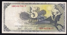 5 Deutsche Mark 9.12.1948 - Serie 12 - Bank Deutscher Länder BDL (BRD-1e)
