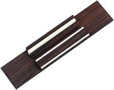 Rosewood Steg mit Knochen-Sattel für 4-saitige Ukulele Gitarre Ersatz