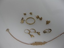 Konvolut Gold Goldschmuck Ohrringe Ring Armband - 333 und 585