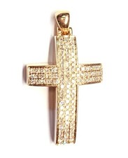 14 Karat Roségold Kreuz