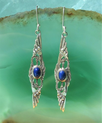 Ohrring lapis lazuli blau 2 - lapis,