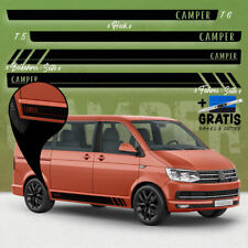 Bus Seiten-Streifen Aufkleber-Set, komp. mit VW T5 T6 - Camper R Langer Radstand