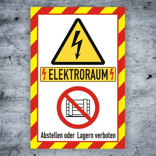 Elektroraum lagern verboten