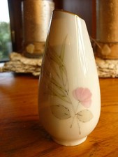 Rosenthal Vase Original Mid Century mini - weiß Blume Mohn Ringel TOP - Vintage