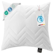 Kopfkissen Kissen 50x50cm Mikrofaser gesteppt für Allergiker kochfest Dekokissen