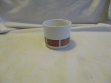 Emsa Luran - Becher mit rot und grün karierten Ring. 70er Jahre