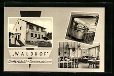 AK Reifferscheid-Kammerwald Eifel, Restaurant-Pension Waldhof, Innenansicht 