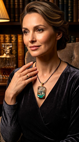 Handmade harz kette - handmade,