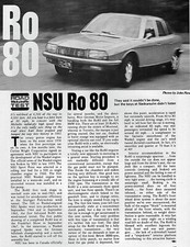 1969 NSU Ro 80 - Original Rare