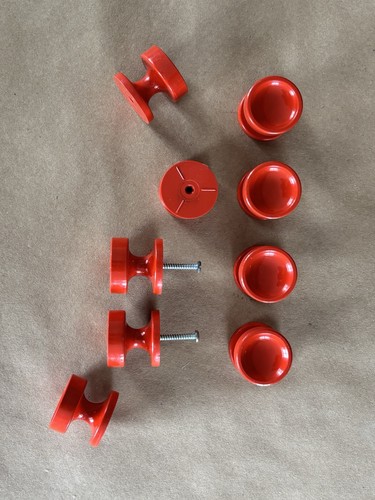 Möbelknauf rot 70er space - .,