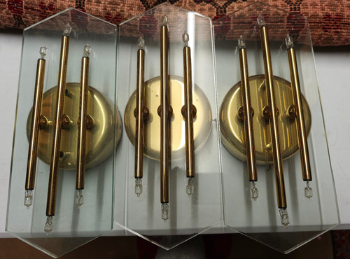 3er set wandleuchten messing - wandleuchten,,
