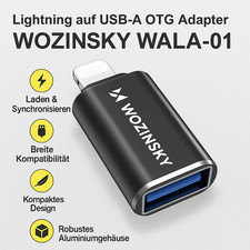 USB Typ-A zu IOS iPhone Adapter Stecker für iPhone iPad iPod Converter Plug OTG