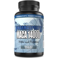 MACA Strong hochdosiert | extra starker Extrakt | 120 Kapseln 14000 mg Training