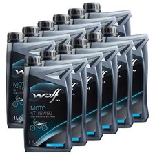 Motoröl Wolf MOTO 4T 29136 SAE 15W-50 12 X 1 Liter für Aprilia BMW Ducati MZ KTM