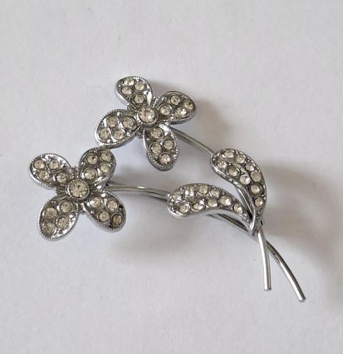 Jugendstil blumen brosche mit - jugendstil,