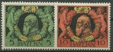 Bayern 1911 25 Jahre Regentschaft von Prinzregent Luitpold 92/93 A mit Falz
