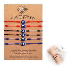 6 Stück  Böser Blick Armband