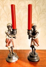 2 Kerzenständer Bronze "Mohr