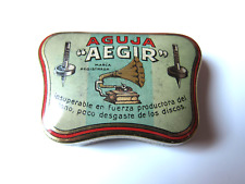 Grammophon NADELDOSE AGUJA AEGIR gramophone needle tin - MIT NADELN !