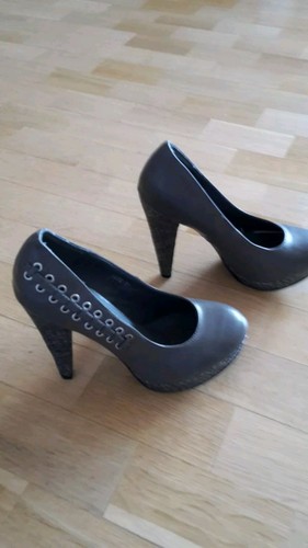 Pumps braun silber - silber, schwarz
