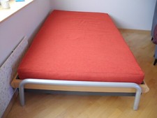 Hochwertiges Hülsta Bett, 120x200cm aus Buchenholz mit Lattenrost und Matratze 